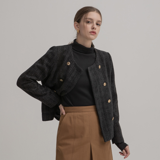 (T-6232) Daily Semi Overfit Mock Tee