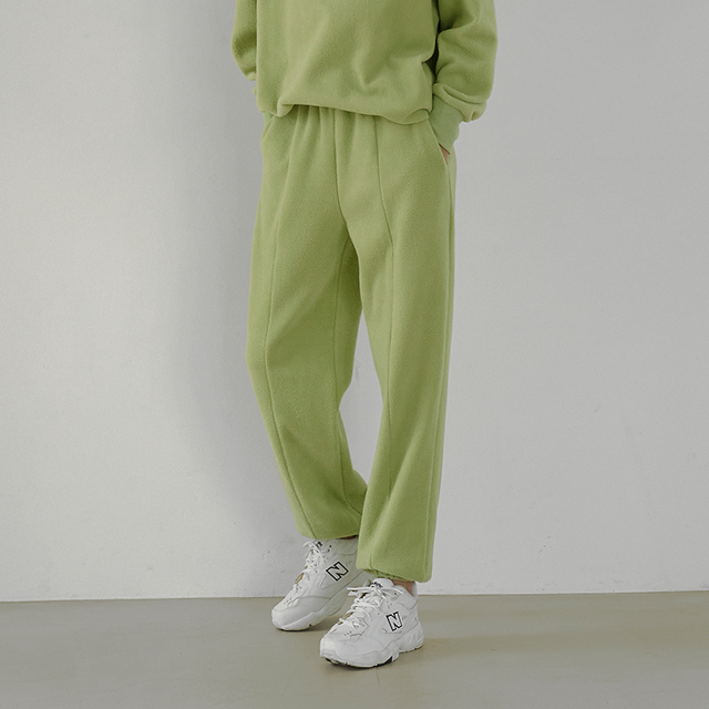 (PT-5045)ENEFECT BUCKLING JOGGER PANTS MACARON GREEN