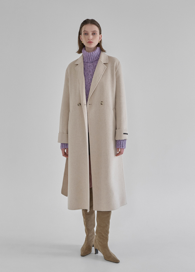 (OP-5655) Set-up hairy half-neck knit one-piece Korea