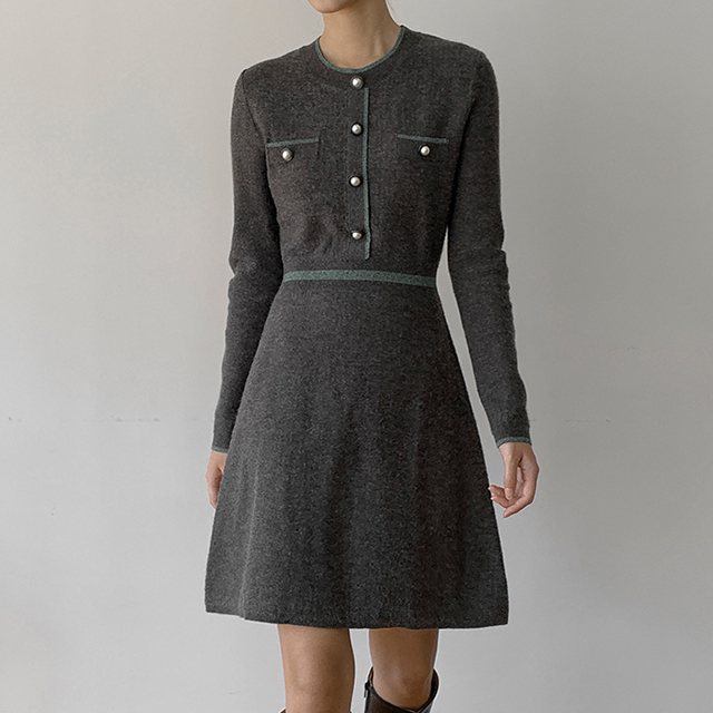 (OP-5795) Vivid Metal Knit One Piece