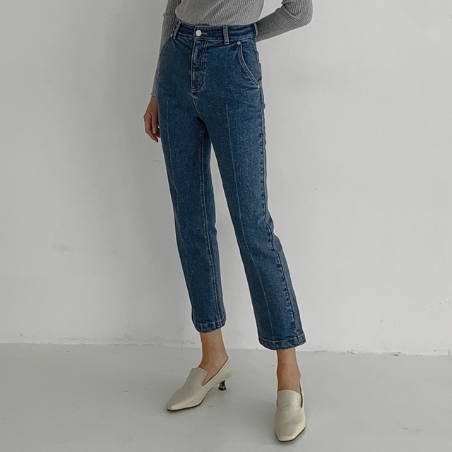 (PT-4981) Formal Slacks Fleece Denim Pants