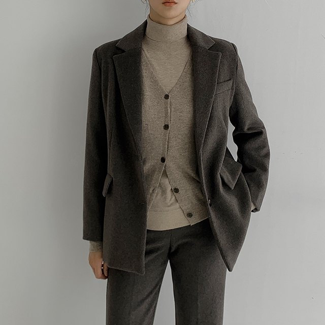 (JK-2574)N Signature JK004-Wool Set-up Classic Jacket