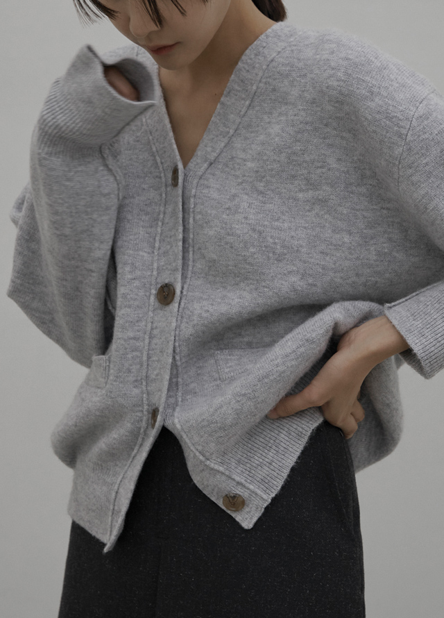 (T-6322)N Signature T015-Wool Basic Round Knit Korea