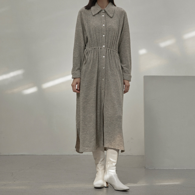 (OP-5781) Raglan Jersey Shirt Dress