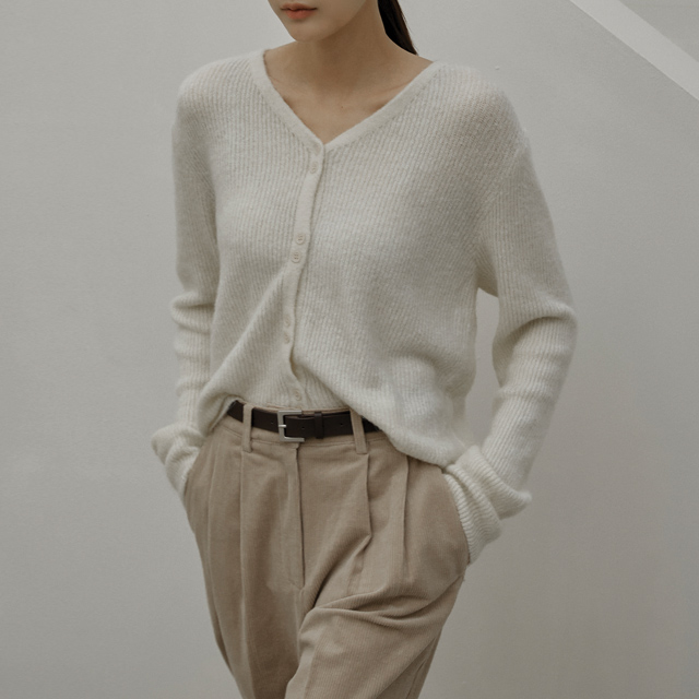 (CD-1883) Soft Double Button Knit Cardigan