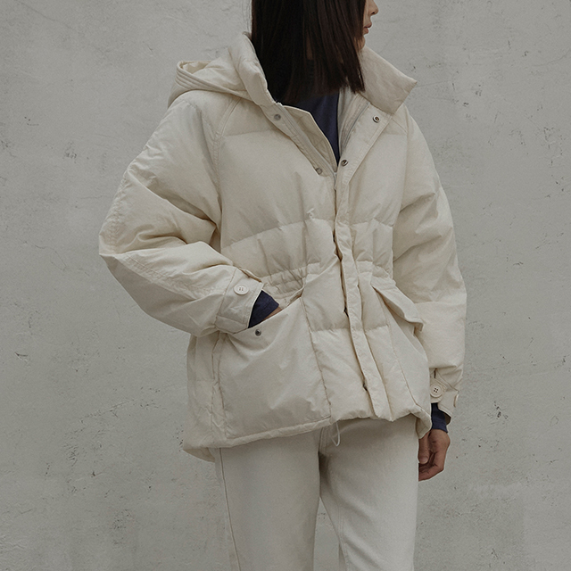 (JP-489) Pocket Half Duck Down Jumper