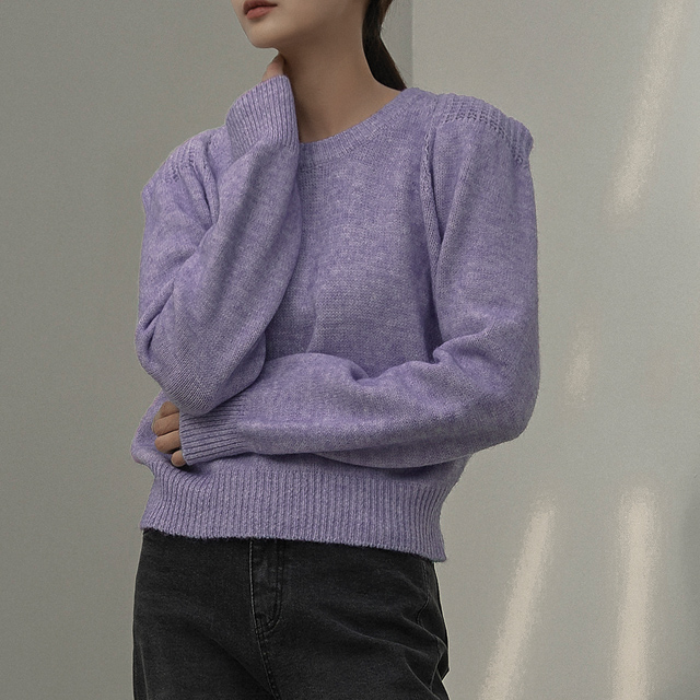 (T-6305)Shoulder Point Raglan Knit