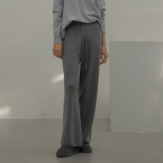 (PT-5143) Daily Wide Banding Knit Pants