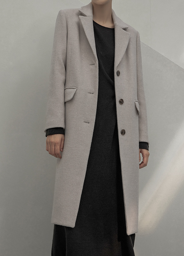 (PT-5156)Warm Touch Pin Tuck Straight Back Banding Pants Korea