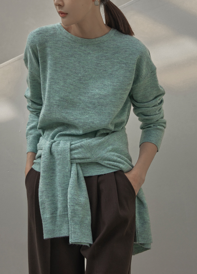 (JK-2610) Crop Hairy Eco Fur Jacket Korea