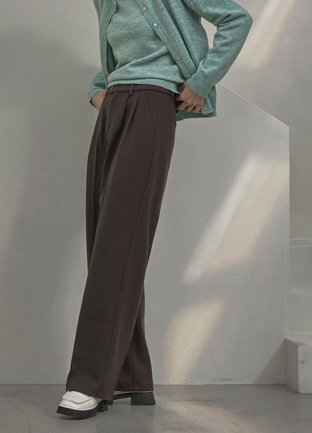 (T-6322)N Signature T015-Wool Basic Round Knit Korea