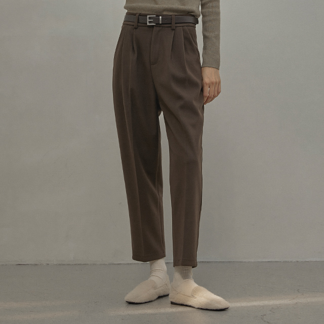 (PT-5159) Modern High Waist Belt Pants S