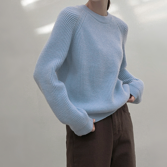 (T-6319) Daily Raglan Knit