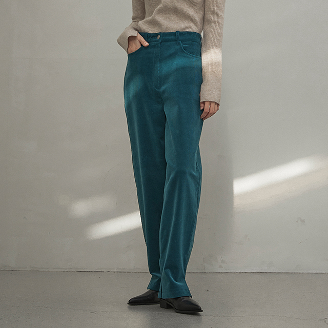 (PT-5216) Corduroy slit point pants