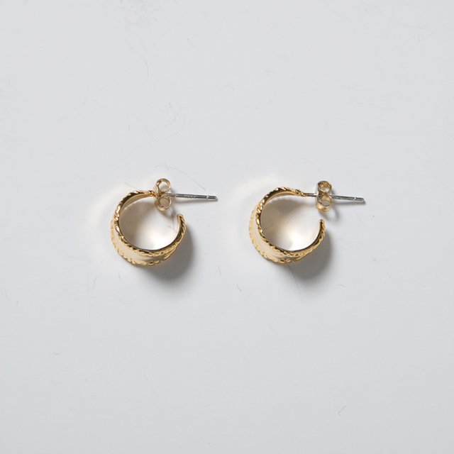 (E-1554)Silver Classic Hoop Earrings
