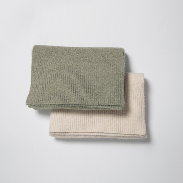 (MU-0009) Daily Solid Knit Muffler