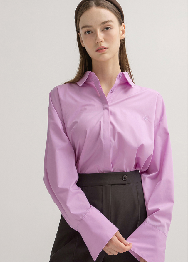 (T-6535)Loader Buckle Embroidery Overfit Knit Korea