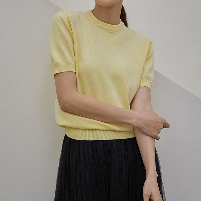 (T-6457)N Signature T020-Round Basic Half Knit