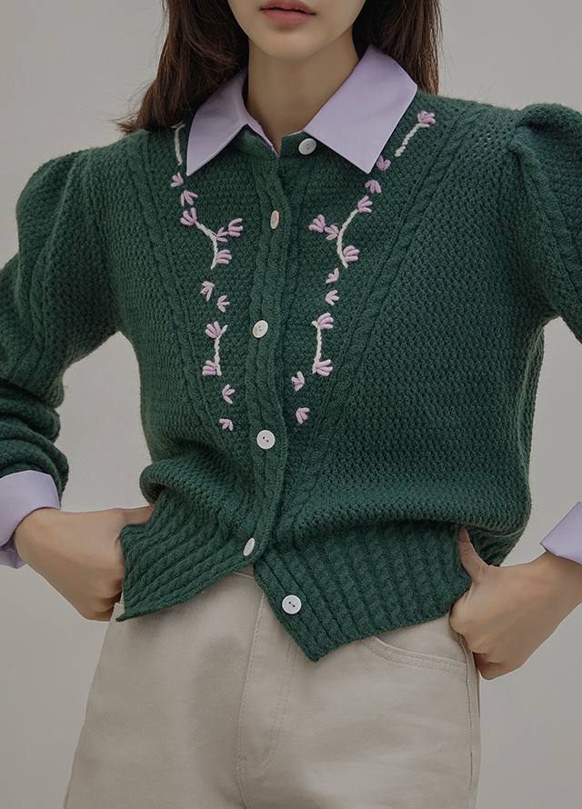 (BL-3966) Daily embroidery shirt Korea