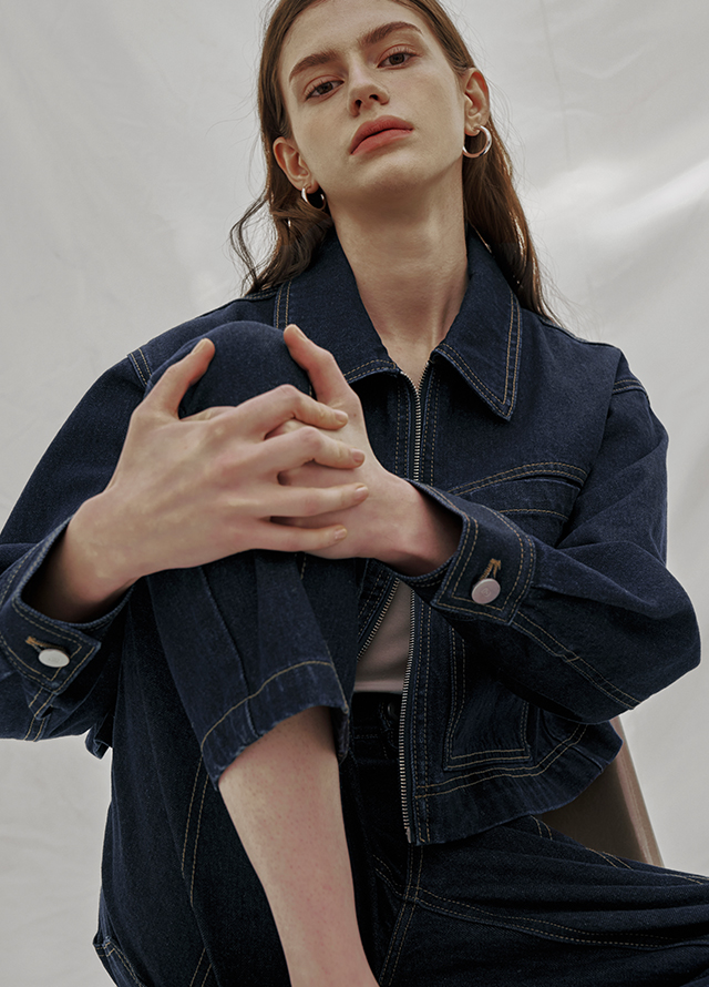 (PT-5123) Low Set-up Denim Pants Korea