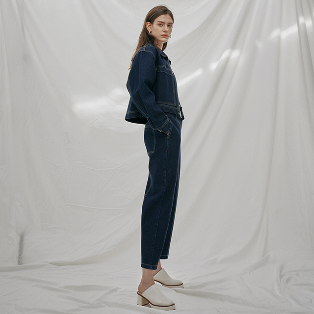 (PT-5123) Low Set-up Denim Pants