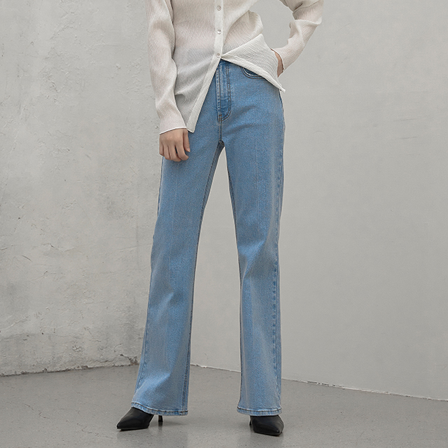 (PT-5111)Regular Slim Bootcut Denim Pants