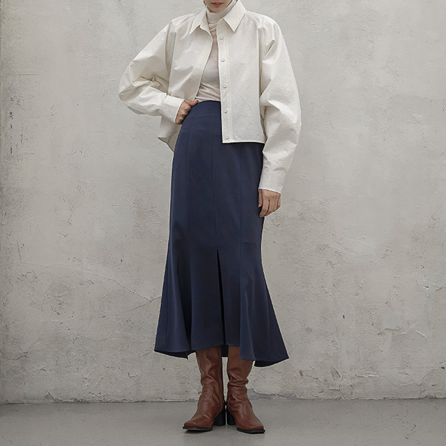 (SK-4522) Satin Mermaid Long Skirt