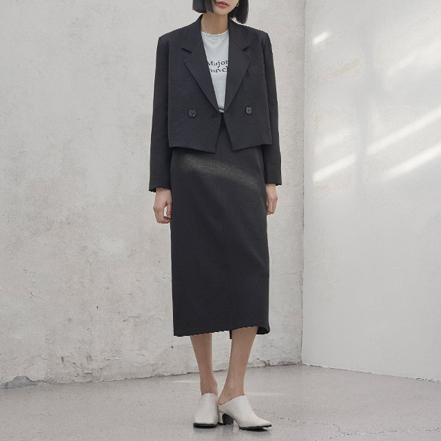 (SK-4524) Hailey Set-up Midi Skirt