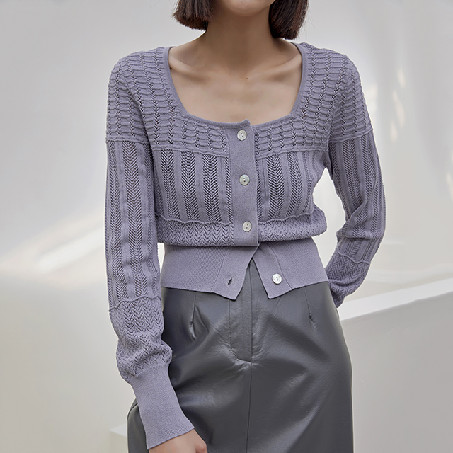 (CD-1872) Allure Skashi Knit Cardigan