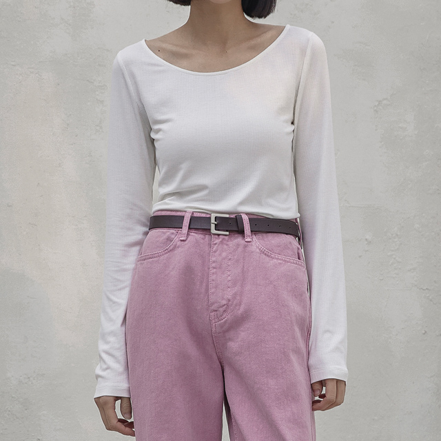 (T-6273) Soft Golji Two Way Slim Tee