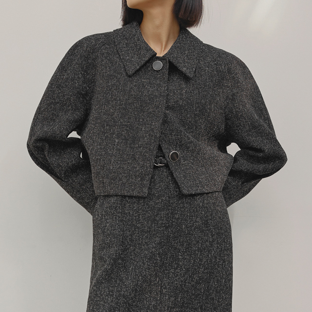 (JK-2640) Mood Set-up Raglan Crop Jacket