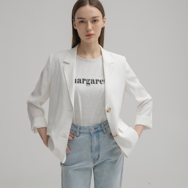 (JK-2677)Basic Daily Sheer Jacket