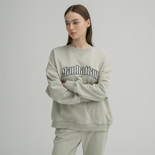 (T-6498)Eneffect Manhattan Sweatshirt Sage Green