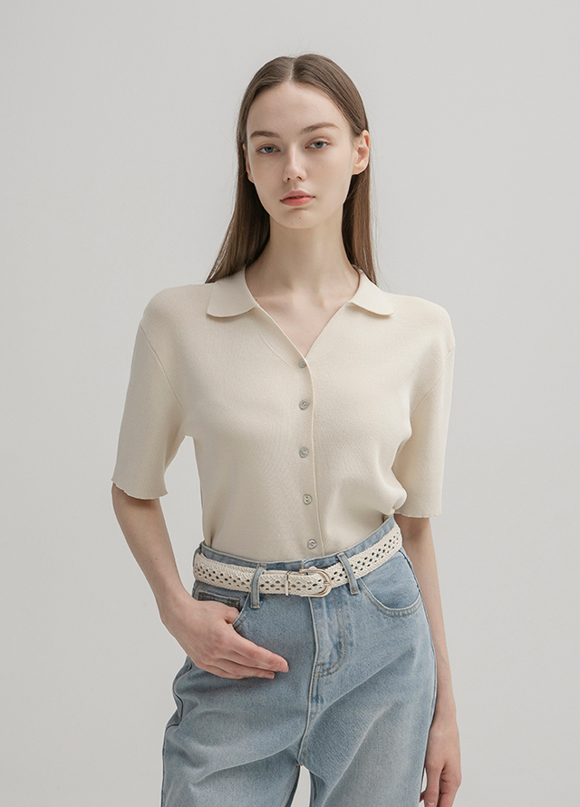 (PT-5255) Light Washed Straight Denim Pants Korea