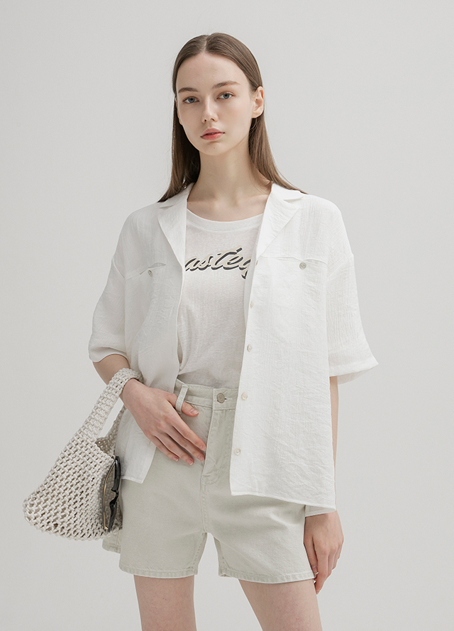 (PT-5329)Regular Bermuda Denim Pants Korea