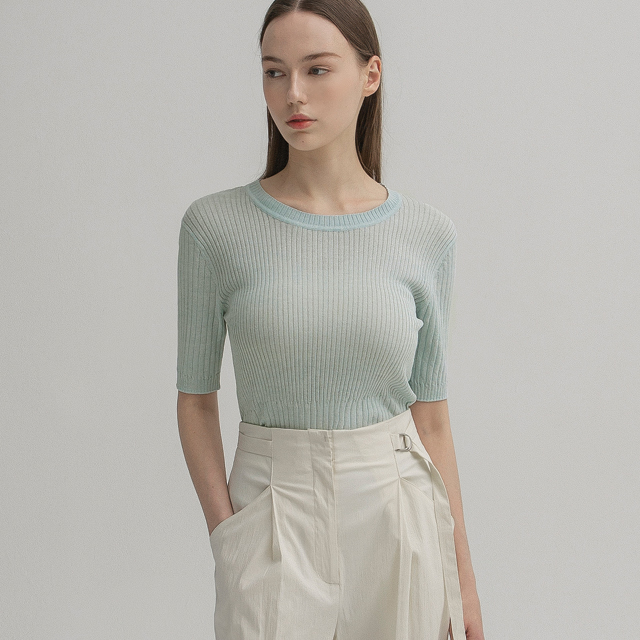 (T-6426)Basic Golji Slim Knit