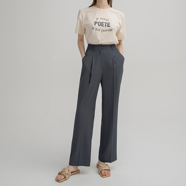 (PT-5229) Cool Fresh Set Up Boy Fit Tuck Pants