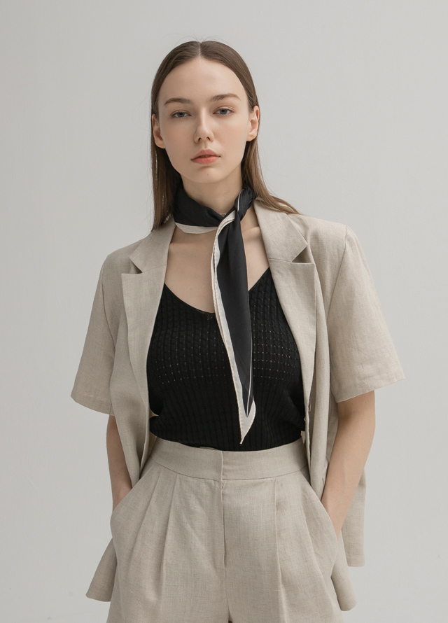 (SK-4636) Cool Fresh Set-up H-Line Midi Skirt Korea