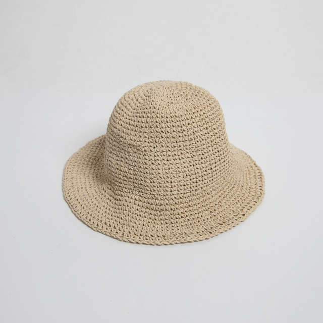(HA-0013) Natural Rattan Bucket Hat
