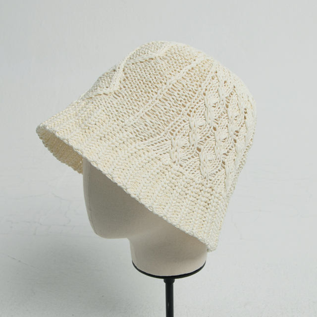 (HA-0015) Cable Pattern Bucket Hat