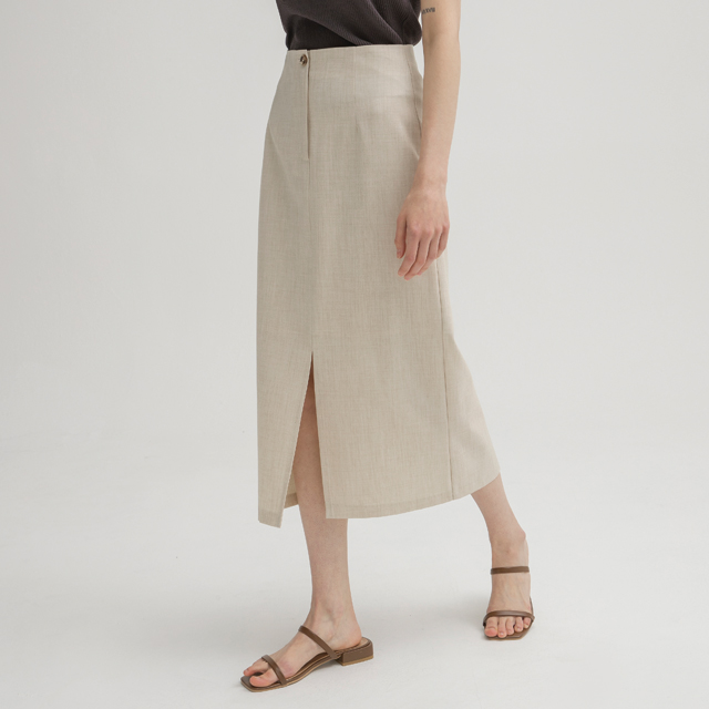(SK-4614) Stable Set-up Midi Skirt