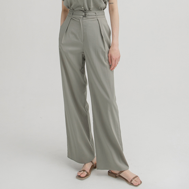 (PT-5196) Utility Set-up Belted Pants S