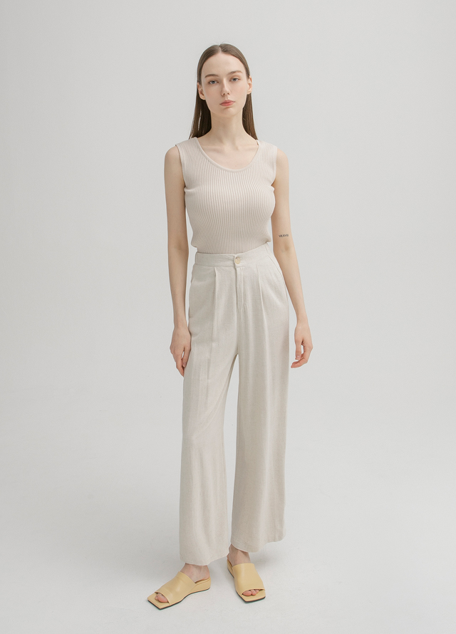 (OP-5890) Minimal Roll-up String Shirt One-Piece Korea