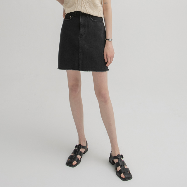 (SK-4708) Casual low-cut denim skirt
