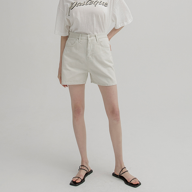 (PT-5344) Pigment Short Denim Pants