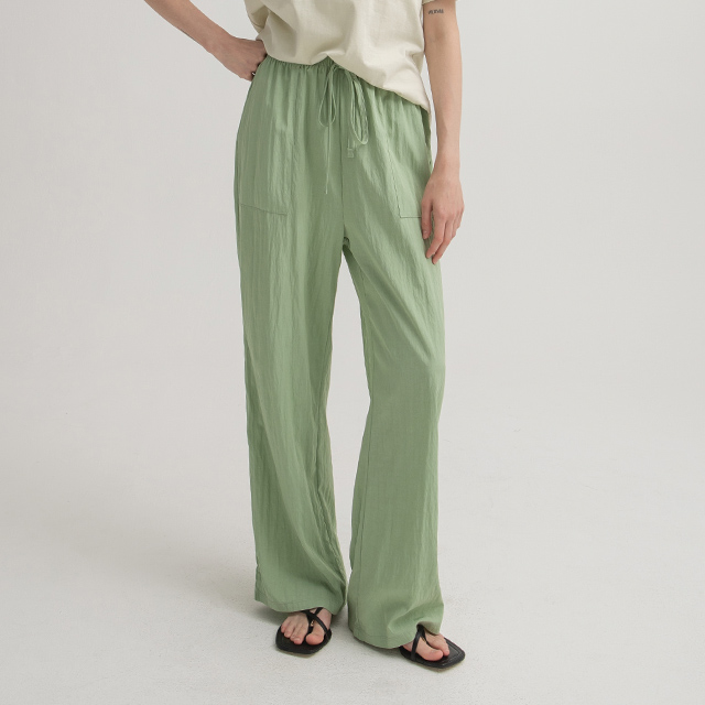 (N-PT-5361) Light Color Banding Pants