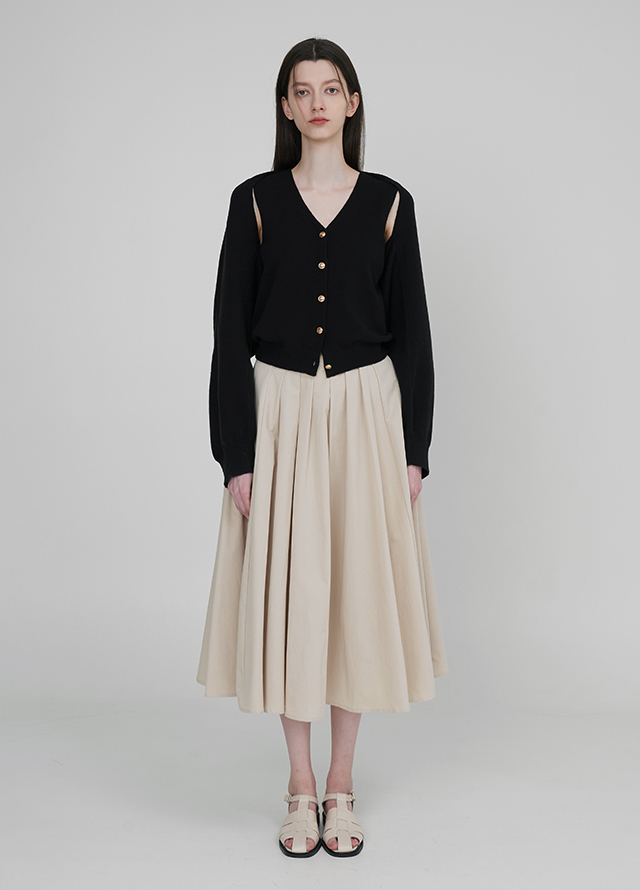 (CD-2050) Mood Knit Vest Bolero Set S Korea