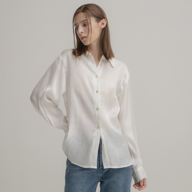 (BL-4081) Shine Glow Loose Blouse