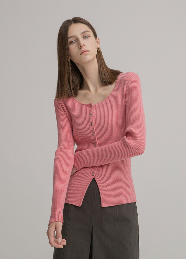 (SK-4687) Heavy Cotton A-Line Midi Skirt Korea