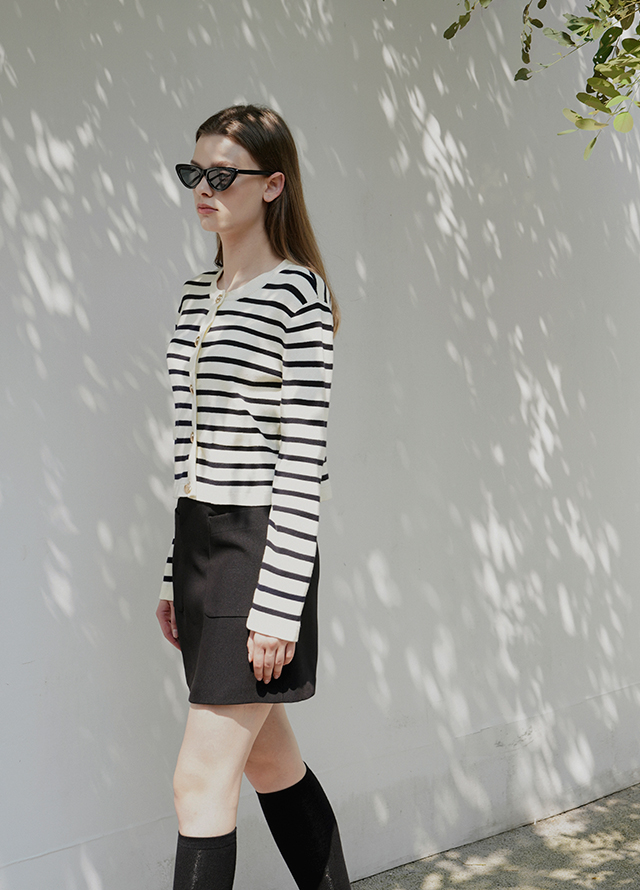 (SK-4523)Out pocket mini skirt Korea